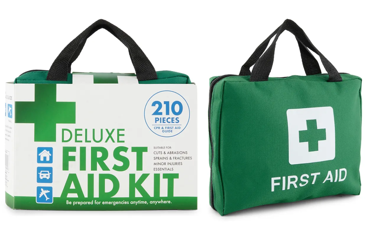 2x 210PCS EMERGENCY FIRST AID KIT Medical Travel Set Workplace Office ARTG BULK