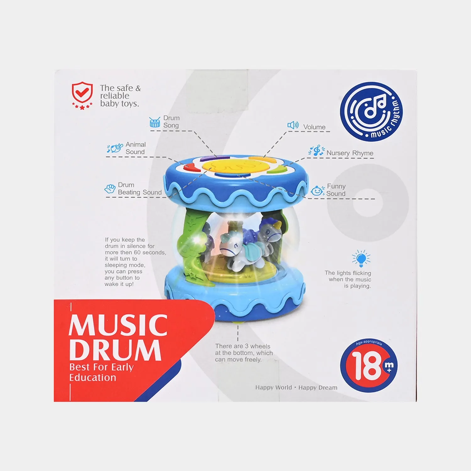 Baby Musical Drum with Lights