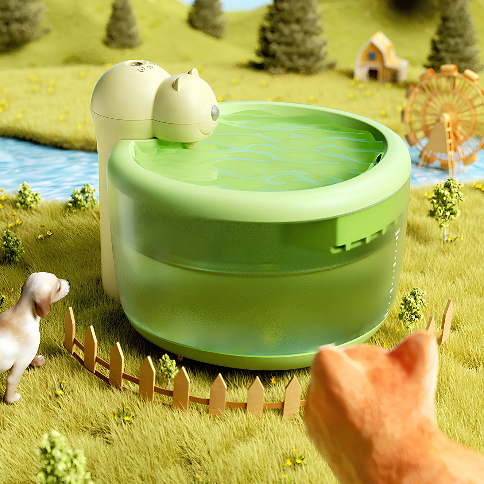 Bear Wireless Pet Drinking Fountain