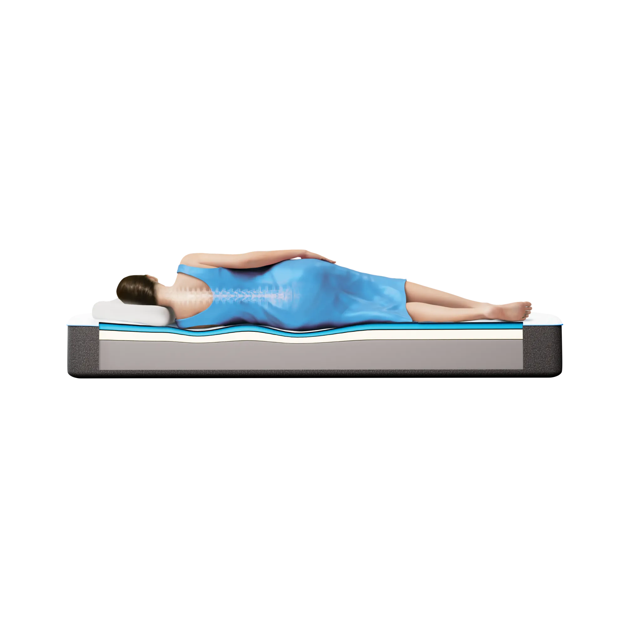 Bsleep Cooler 12” Memory Foam King Mattress