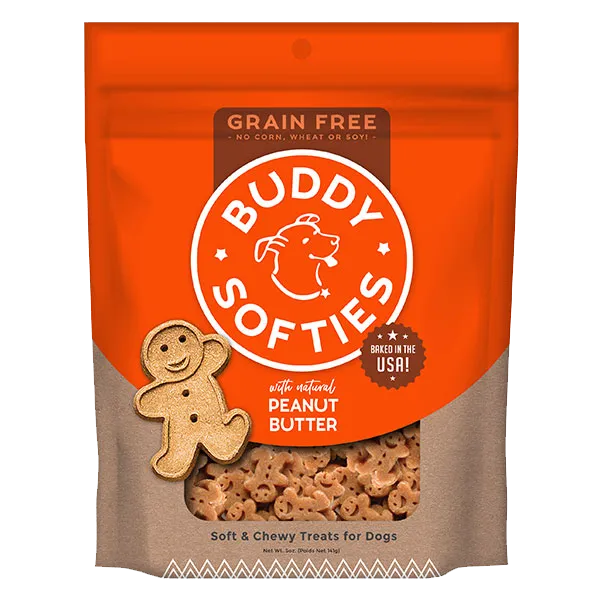 Buddy Biscuits Soft & Chewys Grain Free Peanut Butter Treats 5 oz.