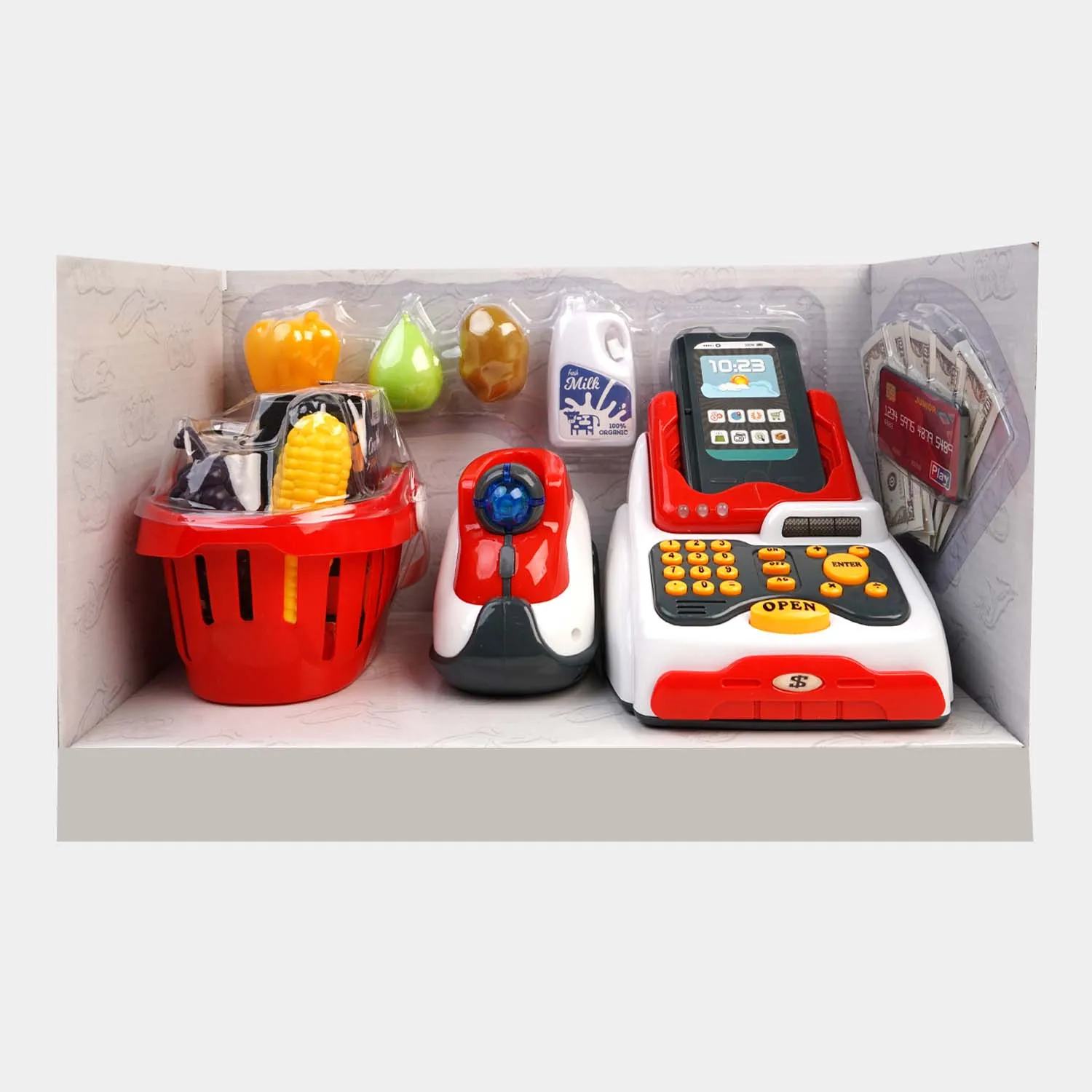 Cash Register Play Set For Kids | 18PCs