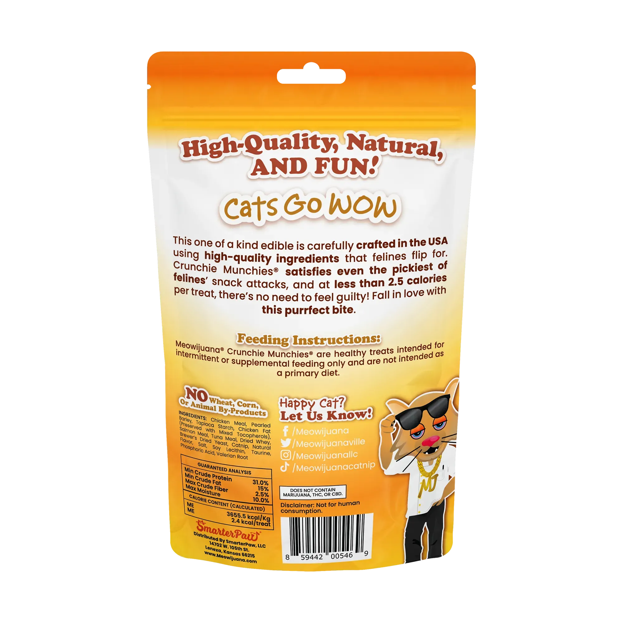 Crunchie Munchies® Chicken and Catnip Flavor Cat Treats