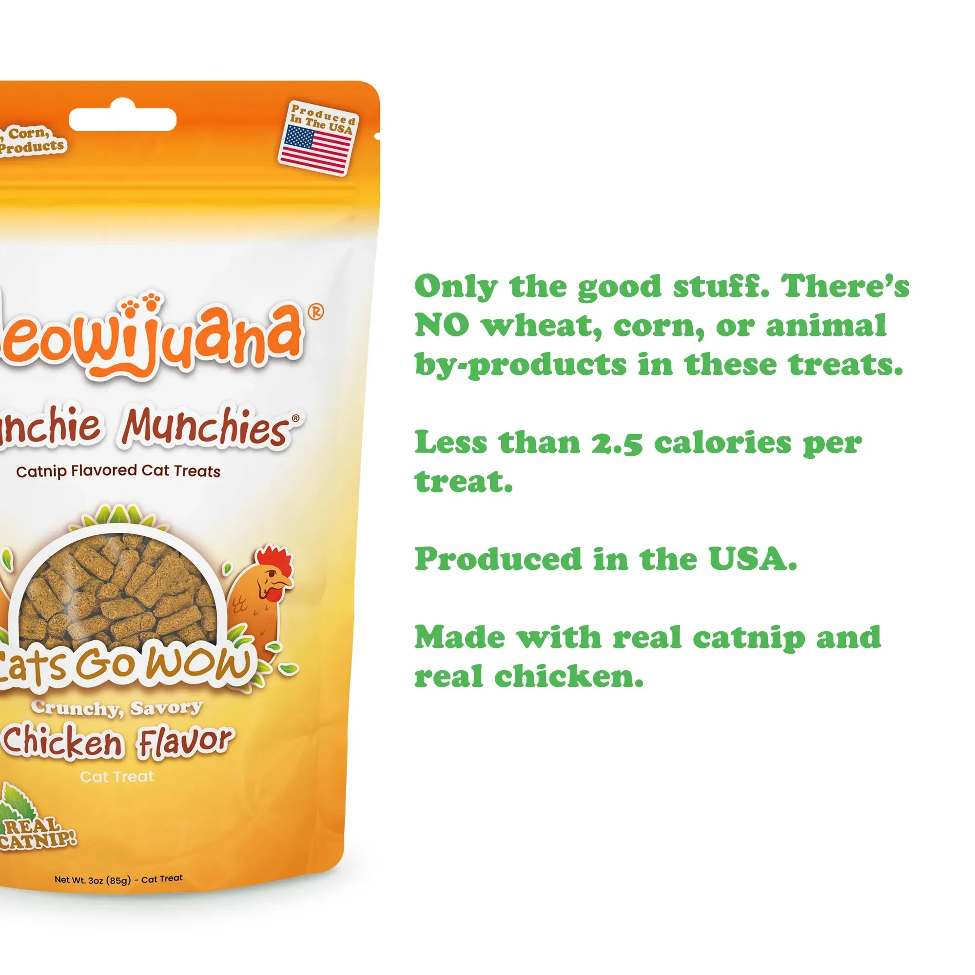 Crunchie Munchies® Chicken and Catnip Flavor Cat Treats