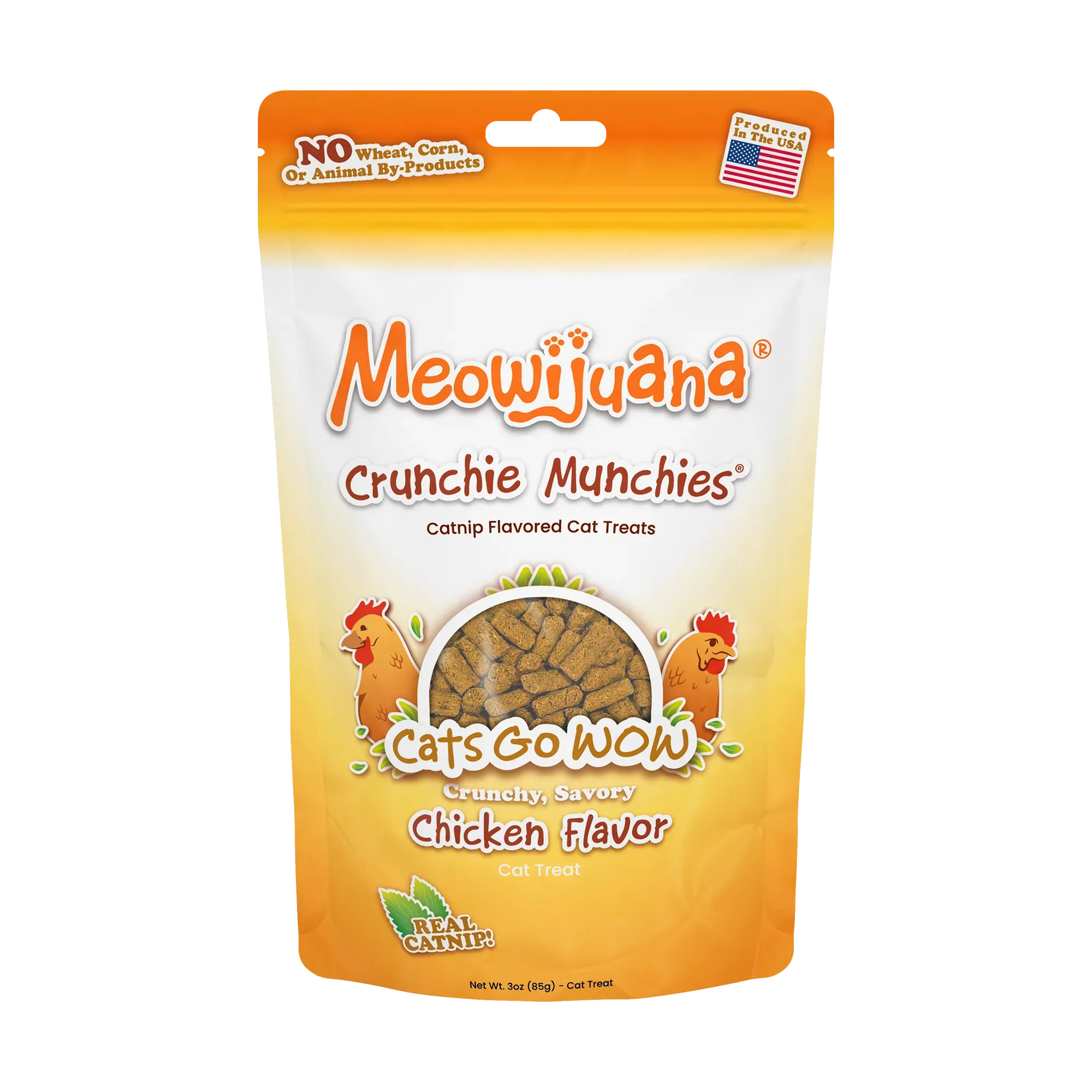 Crunchie Munchies® Chicken and Catnip Flavor Cat Treats