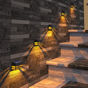 Decorative Solar Powered LED Outdoor Wall Light
