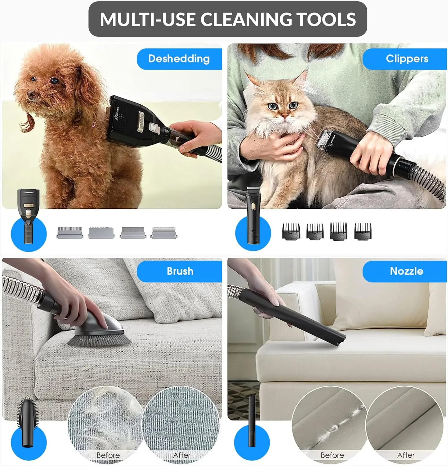 DEMO Prolux 4 in 1 Bagless Pet Grooming Vacuum