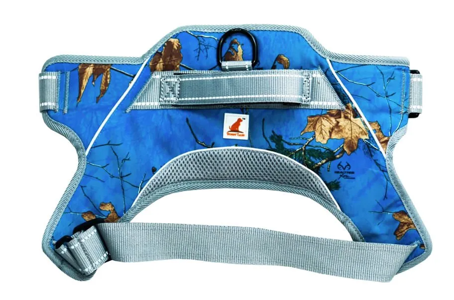Doggy Tales Patented Realtree Hart Harness, Surf Blue