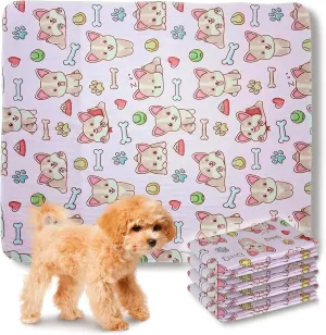 Everywhere Essentials Washable Pet Pads for Dogs Pink Puppy 36" X 41"
