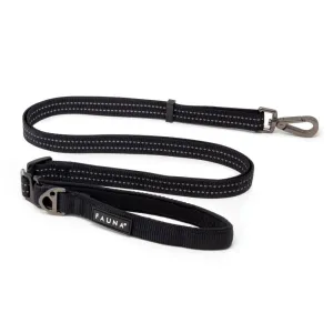 Fauna® Black Reflective Multi-Use Dog Lead 5.6ft