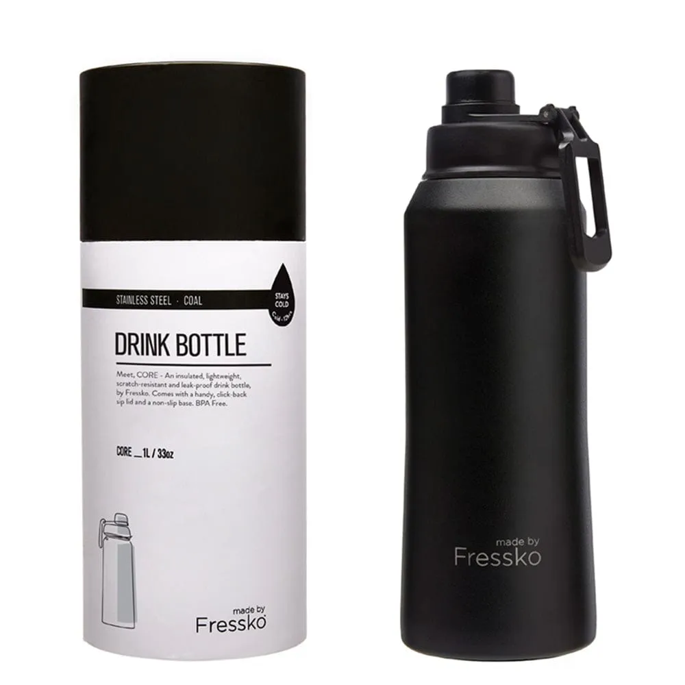 Fressko Insulated Stainless Steel Bottle CORE 1L  Sip Lid