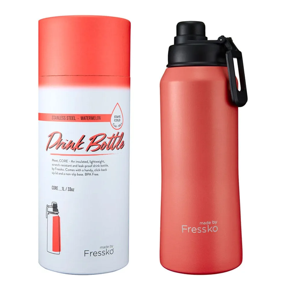 Fressko Insulated Stainless Steel Bottle CORE 1L  Sip Lid