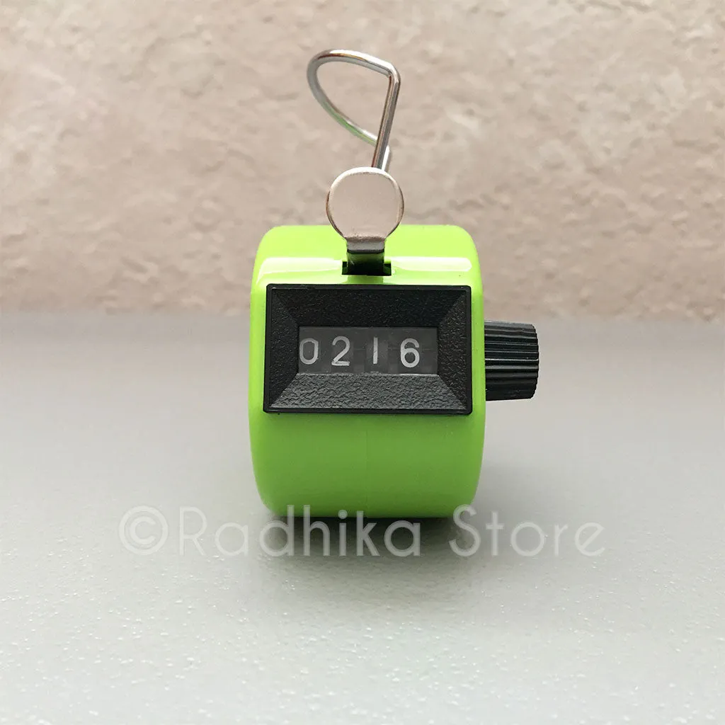 Japa Clicker (Hand Tally) for Chanting Hare Krishna Mahamantra - Choose Color