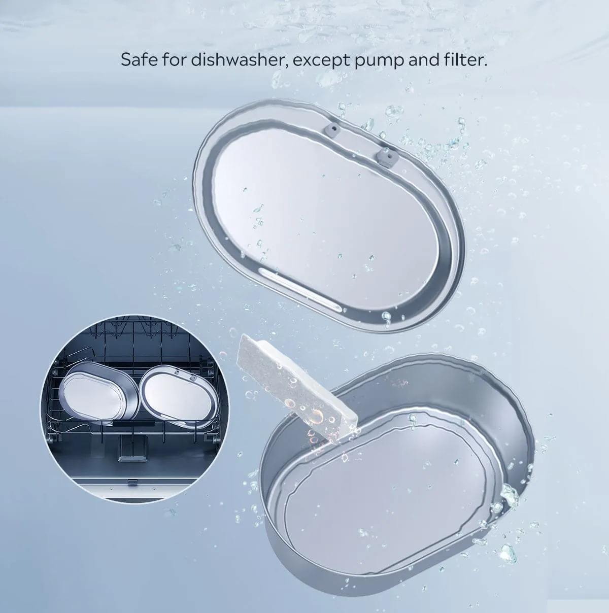 LED & Stainless Steel Fountain Combo