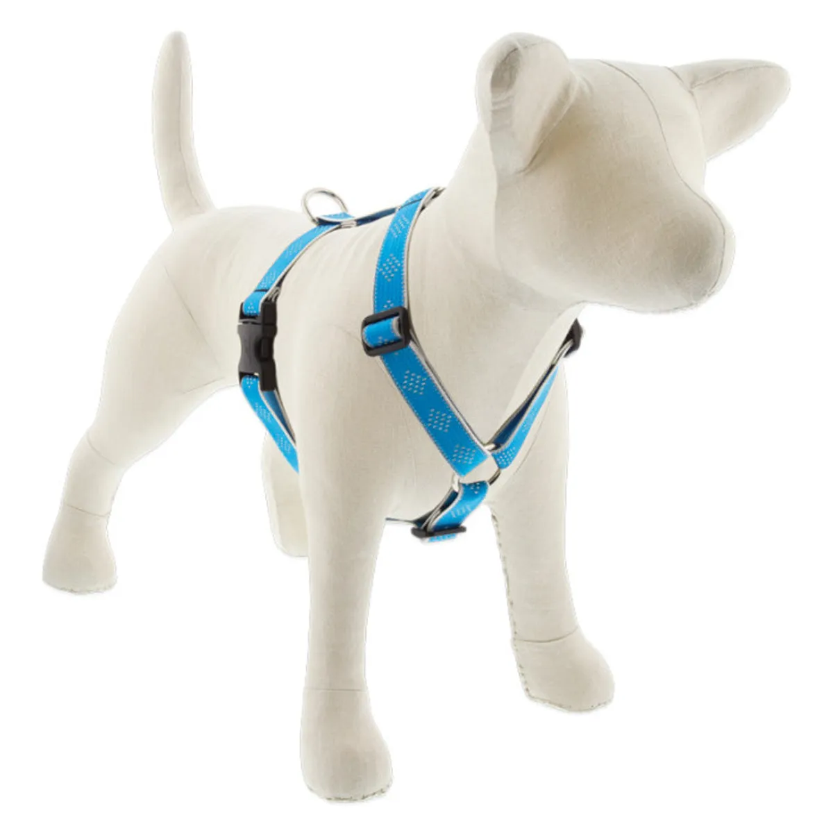 Lupine Reflective Step In Dog Harness 1" Wide 20"-32" Girth Blue Diamond
