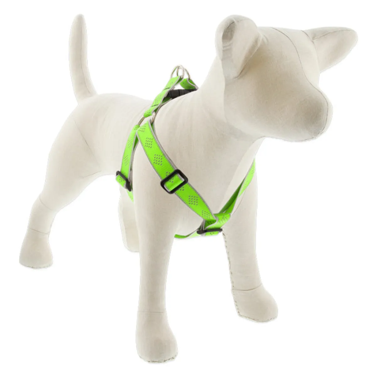 Lupine Reflective Step In Dog Harness 1" Wide 24"-38" Girth Green Diamond