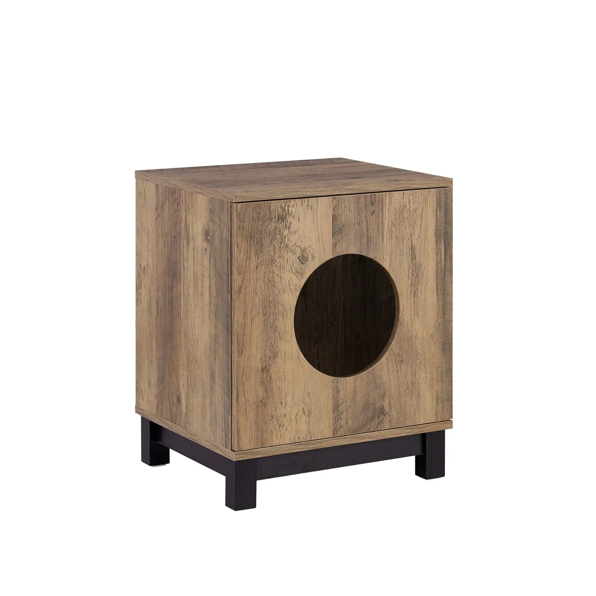 MerryLuk Bronx Buffet Sideboard Cabinet with Pet House Bedside Table Bundle