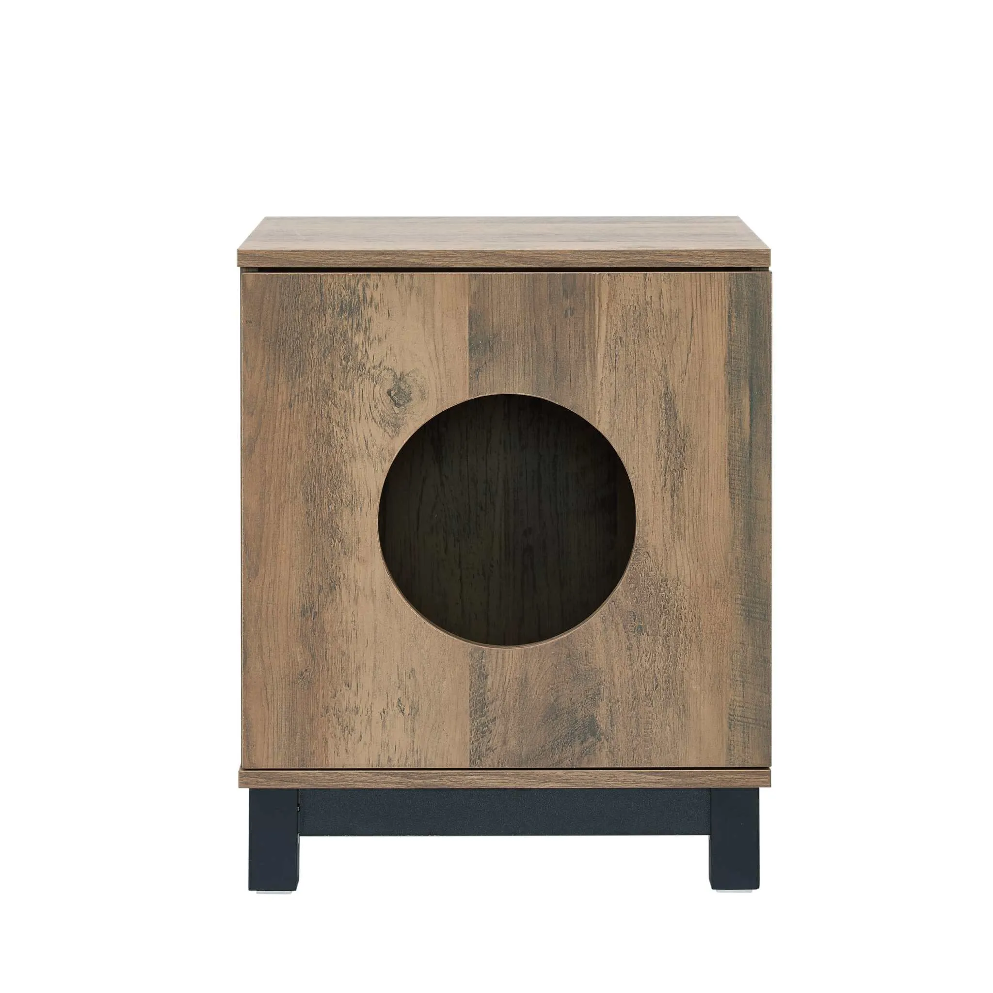 MerryLuk Bronx Buffet Sideboard Cabinet with Pet House Bedside Table Bundle