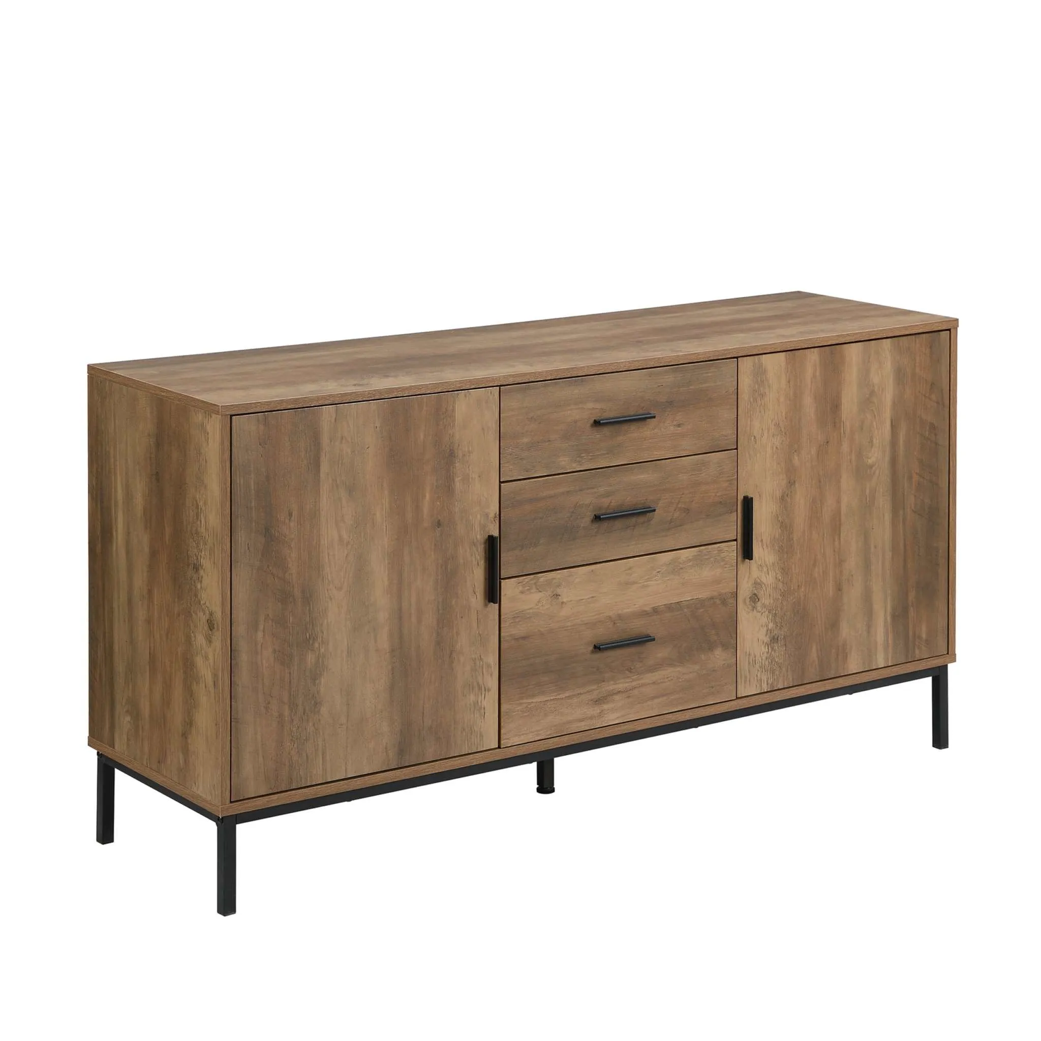 MerryLuk Bronx Buffet Sideboard Cabinet with Pet House Bedside Table Bundle