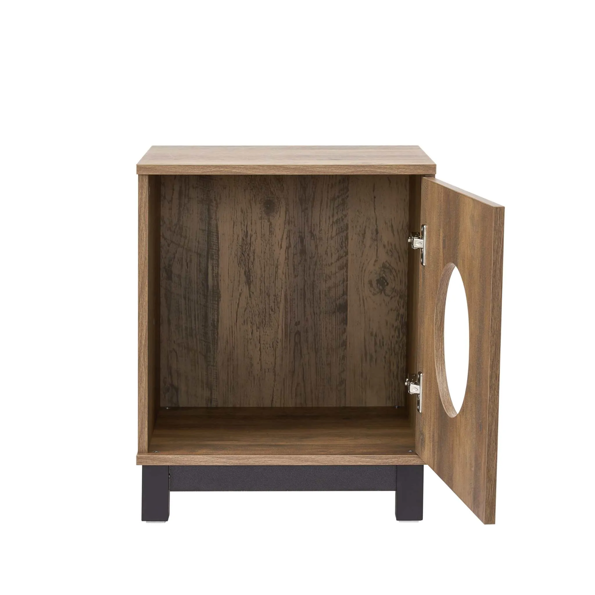 MerryLuk Bronx Buffet Sideboard Cabinet with Pet House Bedside Table Bundle