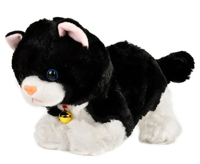 New Year Christmas Toys For Children Gift Electronic pet electric cat BrinquedosWalking Barking Musical Interactive Robot Cat