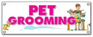 Pet Grooming Outdoor Vinyl Banner