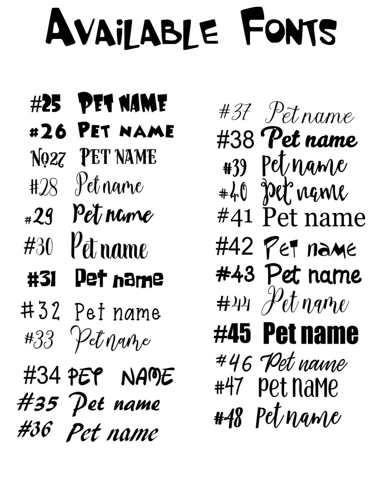 Pet ID Tag Chucky Personalized Custom Double Sided Pet Tag w/name & number Petcollarshandmade