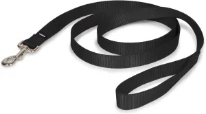 PetSafe Nylon Dog Leash  Strong, Durable, Traditional Style Leash with Easy to Use Bolt Snap for Small, Medium and Large Dogs  1" x 6', Black