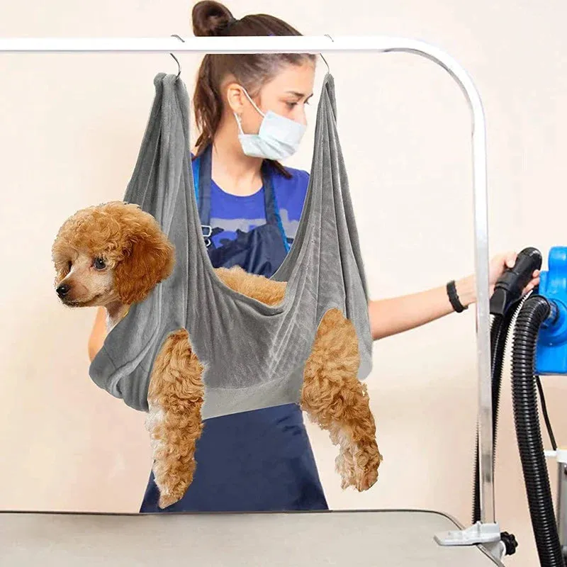 Portable Pet Grooming Hammock - Meet Pampered Paws! 🐾🛁