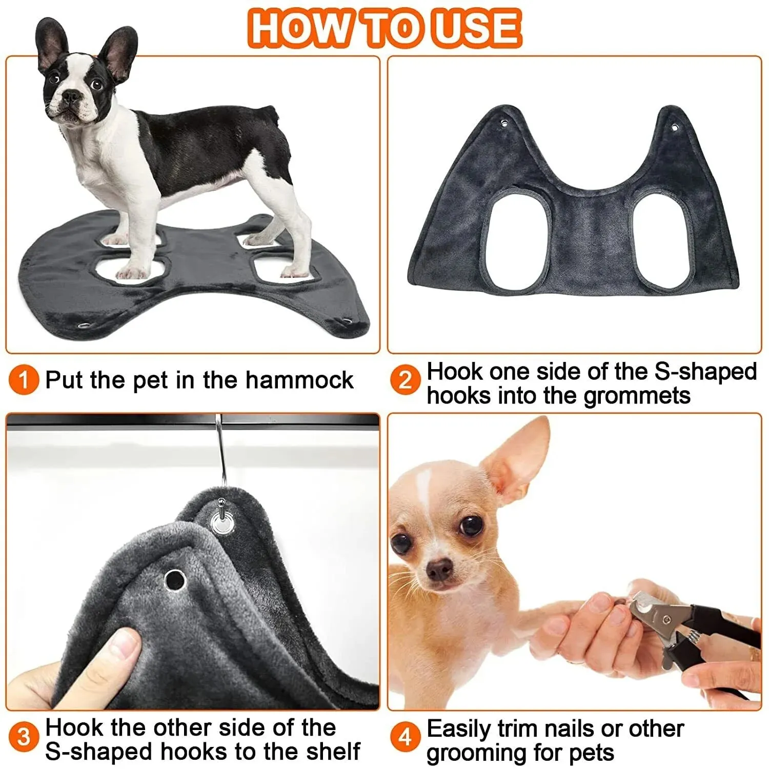 Portable Pet Grooming Hammock - Meet Pampered Paws! 🐾🛁