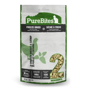 PureBites Freeze Dried Chicken Breast & Catnip Cat Treat, 37g
