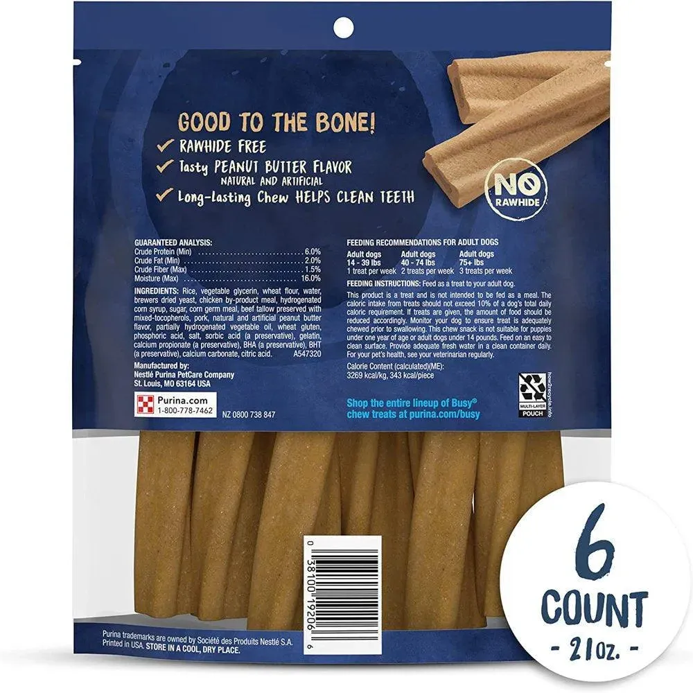 Purina Dog Treats Peanut Butter Chews 21 Oz 6 Pack