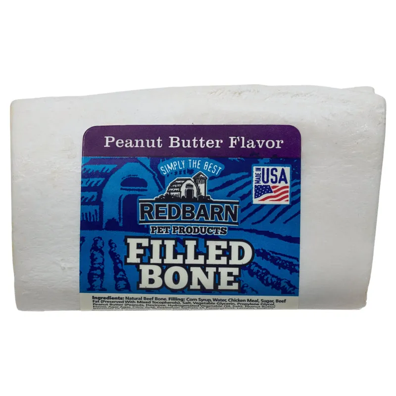Redbarn Dog Treats Beef and Peanut Butter Bone For Dogs 2.5 in. 1 pk