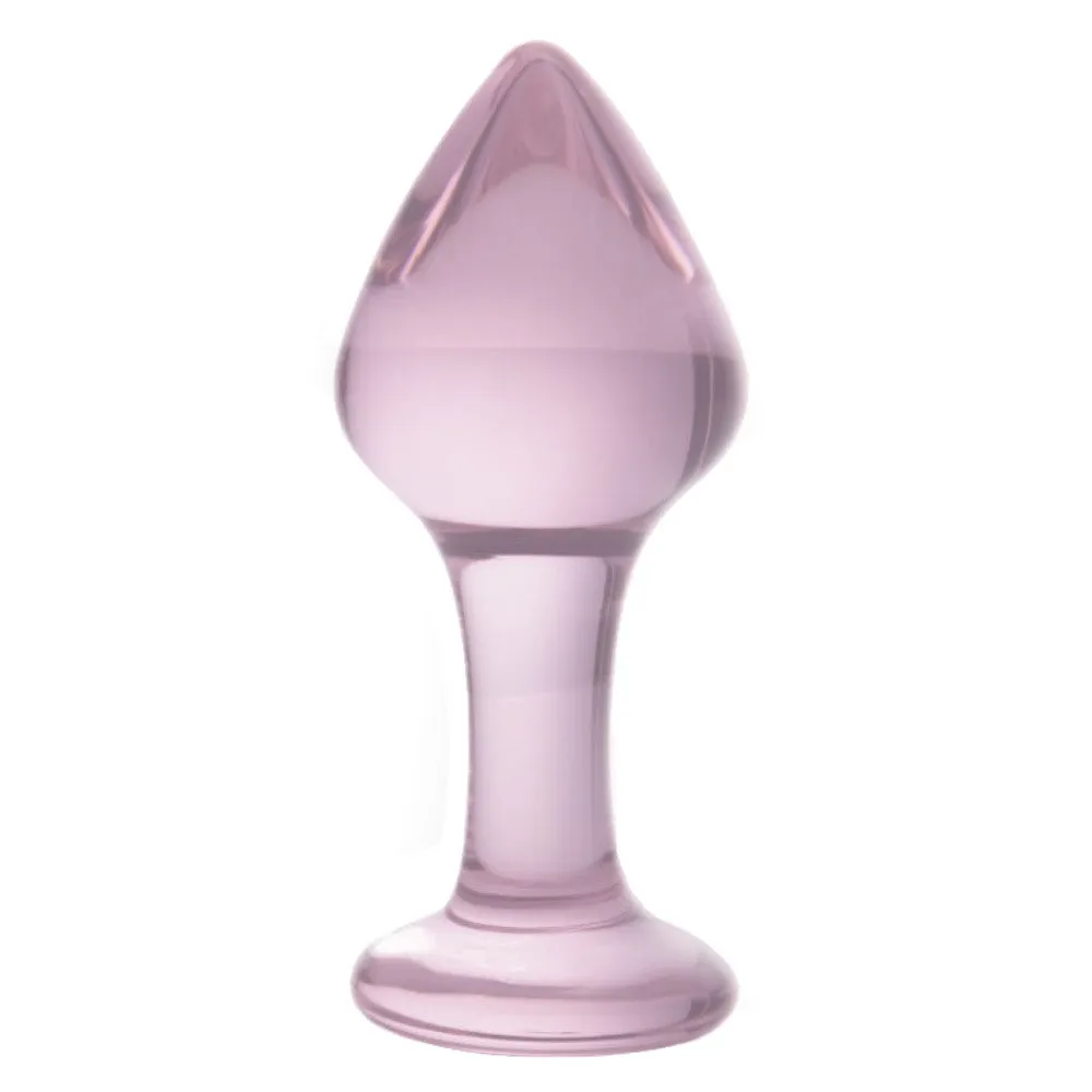 Rose Pink Anal Crystal Glass Kit (3 Piece)