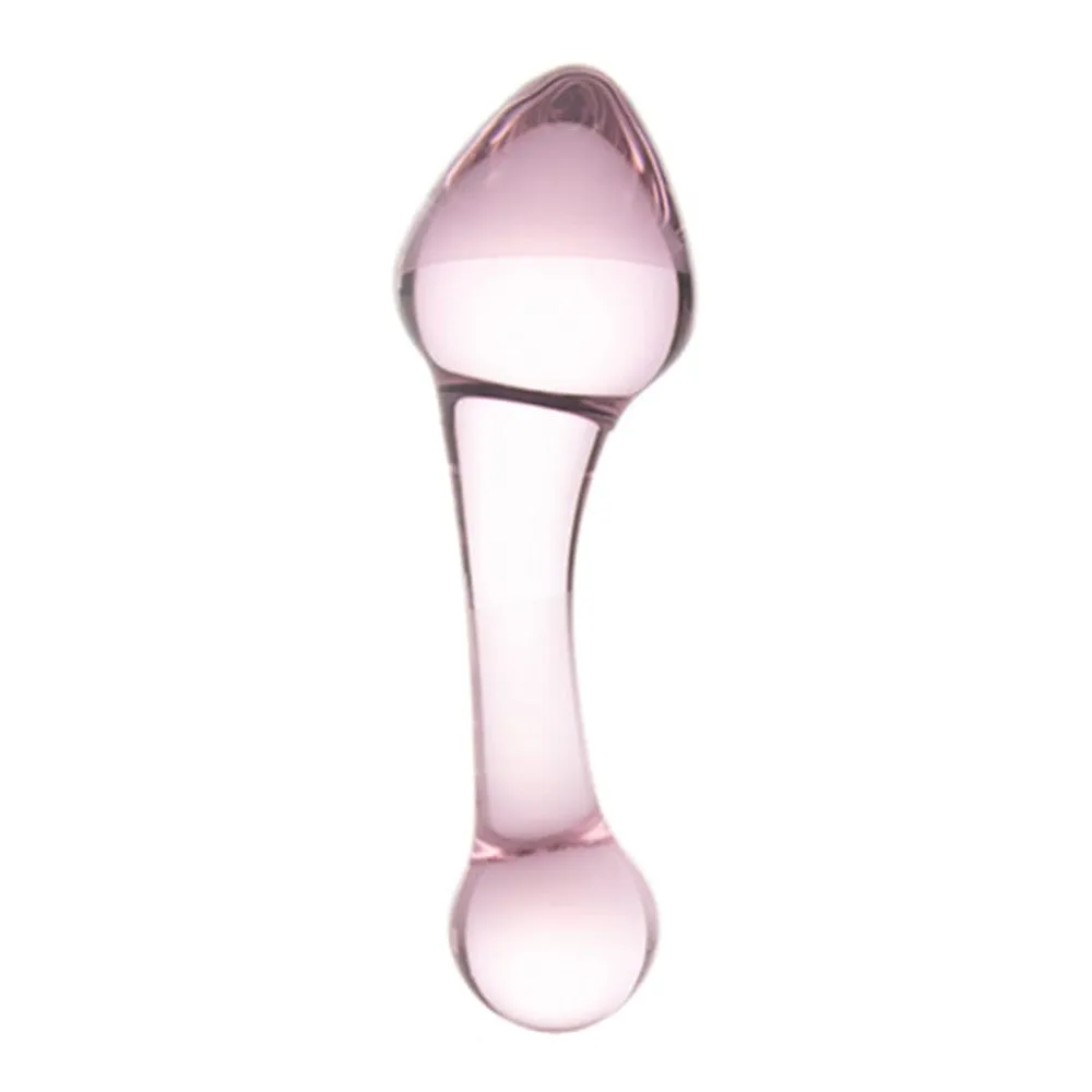 Rose Pink Anal Crystal Glass Kit (3 Piece)
