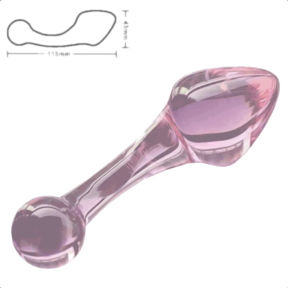 Rose Pink Anal Crystal Glass Kit (3 Piece)