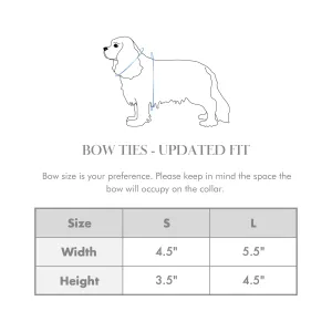 Seaside Plaid Classic Dog Bow Tie