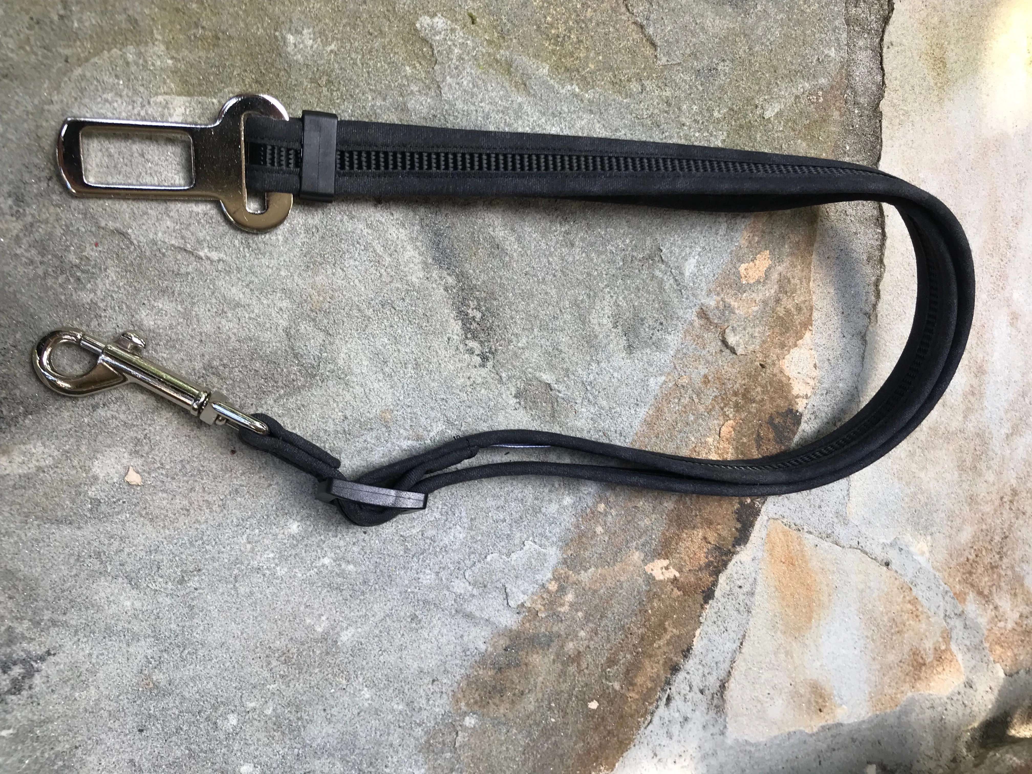 Seatbelt Leash - Black Grunge