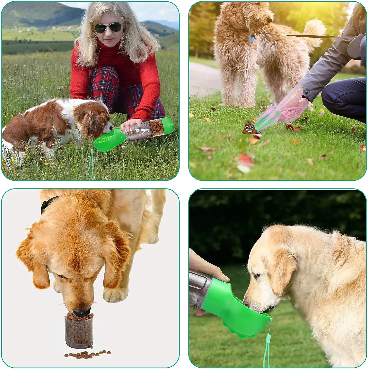 TravelPaws Pink: Leak-Proof Water Dispenser & Feeder | Lightweight & Stylish | Perfect for Dogs, Cats, and More! 🐾💧