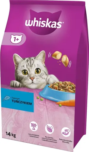 Whiskas Adult Tuna With Vegetables - Dry Cat Food - 14 Kg